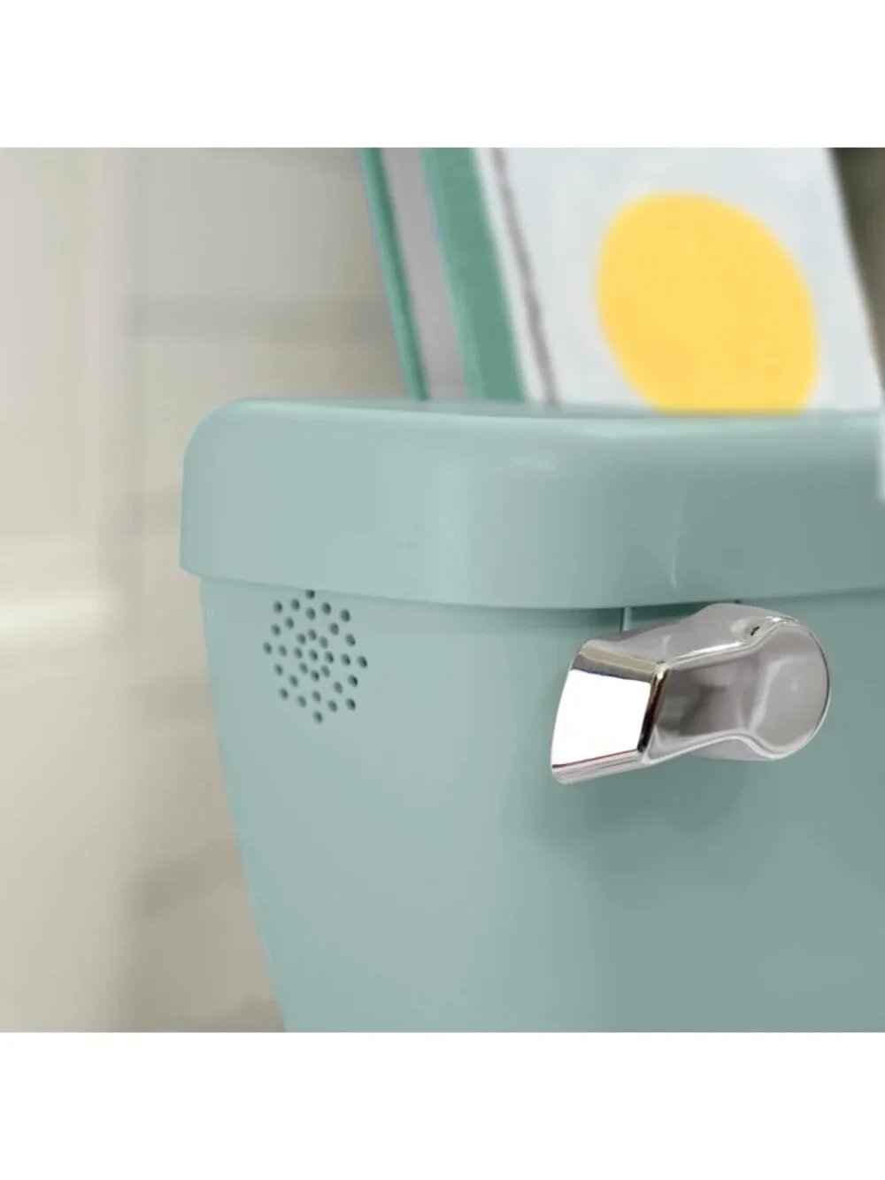 Infant Potty Training Toilet with Lifelike Flushing Sound, Green, 18 Months